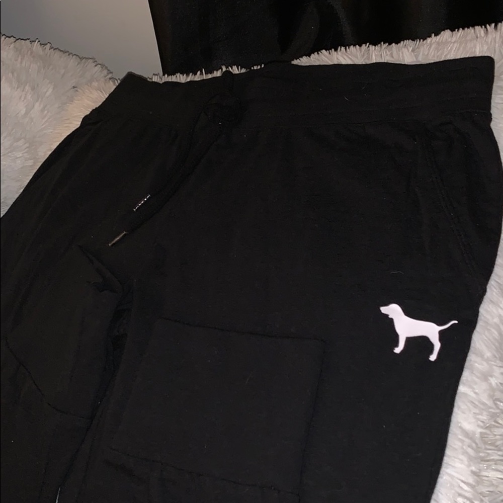ALL BLACK Pink Joggers